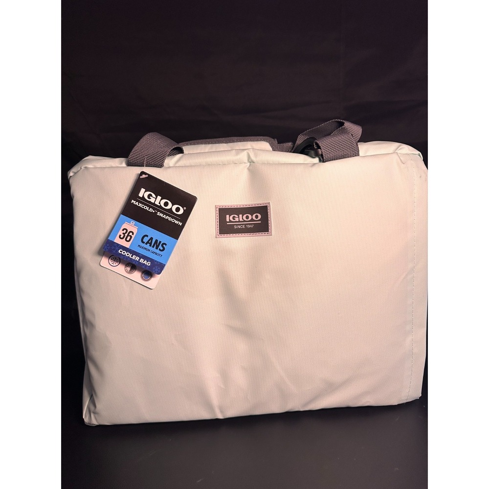 Igloo MaxCold+ Snapdown 36 Can Cooler Bag Seafoam Tactical Gray 4904327‎